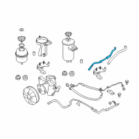 OEM 2010 BMW 535i GT Radiator Return Line Diagram - 32-41-6-777-410