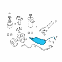 OEM 2007 BMW 525xi Active Steering Expansion Hose Diagram - 32-41-6-781-779