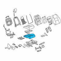 OEM 2022 Cadillac XT4 Seat Cushion Pad Diagram - 84541641