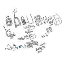 OEM 2022 Cadillac XT4 Adjuster Switch Diagram - 84476690