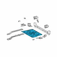 OEM Toyota 4Runner Rear Floor Pan Diagram - 58311-60601