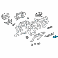 OEM Cadillac XT4 Hazard Switch Diagram - 84499083