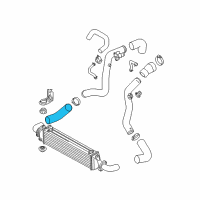 OEM Hyundai Genesis Coupe Hose-INTERCOOLER Inlet Diagram - 28283-2C103