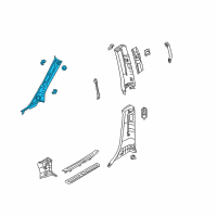 OEM 2014 Kia Sedona Trim Assembly-Front Pillar Diagram - 858104D100TW