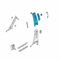 OEM 2010 Kia Sedona Trim Assembly-Rear Pillar Diagram - 858604D100QW