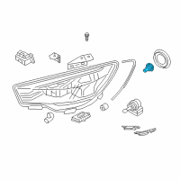 OEM 2016 Kia K900 Fan-Led Head Lamp Diagram - 921433T000