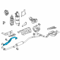 OEM 2016 Honda Civic Pipe A, Exhaust Diagram - 18210-TBC-A01