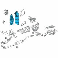 OEM 2020 Honda Civic Converter Assembly Diagram - 18150-5AA-L10