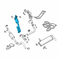 OEM 2020 Jeep Wrangler Converter-Exhaust Diagram - 68252390AH