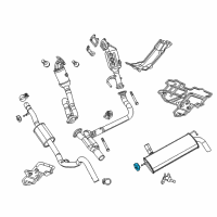 OEM 2018 Jeep Wrangler Exhaust Hanger Diagram - 68282573AA