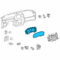 OEM 2019 Toyota Land Cruiser Cluster Assembly Diagram - 83800-6AW22