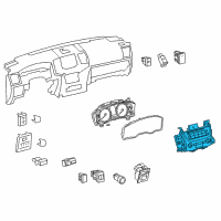 OEM 2019 Toyota Land Cruiser Dash Control Unit Diagram - 86804-60F70