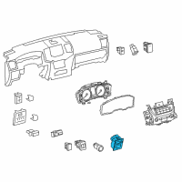 OEM 2019 Toyota Land Cruiser Mirror Switch Diagram - 84870-60210