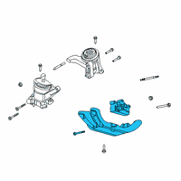 OEM 2020 Ford Explorer Transmission Mount Bracket Diagram - L1MZ-6068-B