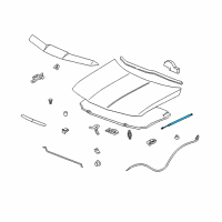 OEM 2007 Saturn Vue Support Cylinder Diagram - 15810873