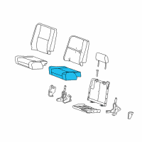 OEM 2009 Chevrolet Silverado 1500 Pad Asm-Rear Seat Cushion Diagram - 22771035