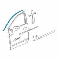 OEM 2019 Buick Enclave Reveal Molding Diagram - 23204995