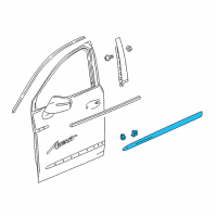 OEM 2018 Buick Enclave Lower Molding Diagram - 23204987