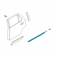 OEM 2018 Ford Explorer Belt Weatherstrip Diagram - BB5Z-7825597-B