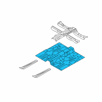 OEM Kia Optima Panel-Center Floor Diagram - 651102T510