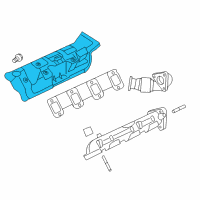 OEM 2022 Ford F-250 Super Duty Heat Shield Diagram - LC3Z-9A462-C