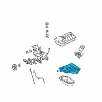 OEM 2009 Toyota Tacoma Upper Oil Pan Diagram - 12101-31090