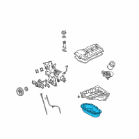 OEM 2005 Toyota Tundra Lower Oil Pan Diagram - 12102-31020