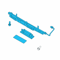 OEM Hyundai Equus Lamp Assembly-License Plate Diagram - 92500-3N010