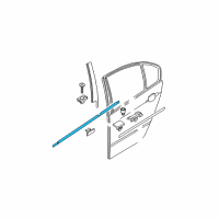 OEM 2001 BMW 325xi Outer Weatherstrip, Left Diagram - 51-34-2-695-291