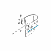 OEM 2000 BMW 328i Door Moldings Diagram - 51138208478