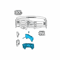 OEM 2007 Dodge Dakota Cluster Diagram - 5172072AL