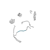 OEM 2001 Hyundai Santa Fe Tube Assembly-Return Diagram - 57562-26200