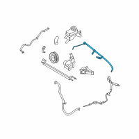 OEM Mercury Pressure Hose Diagram - 7F9Z-3A719-C