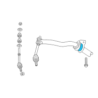 OEM 2016 Ram 1500 BUSHING-STABILIZER Bar Diagram - 52126350AA