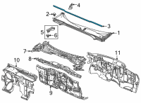 OEM 2022 Honda Civic RUB, RR- HOOD SEAL Diagram - 74143-T20-A01