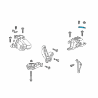 OEM 2020 Cadillac XT4 Motor Mount Brace Diagram - 84904002