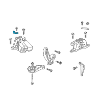 OEM 2021 Cadillac XT4 Side Transmission Mount Brace Diagram - 23383219
