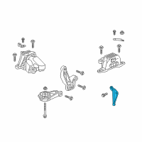 OEM Chevrolet Malibu Transmission Support Diagram - 23454438