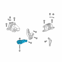 OEM 2020 Chevrolet Malibu Rear Transmission Mount Diagram - 23356091