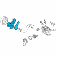 OEM 2015 Acura ILX Water Pump Diagram - 19200-R1P-U01