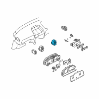 OEM 2004 Nissan Sentra Switch Assy-Mirror Control Diagram - 25570-4Z000