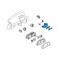 OEM 2001 Nissan Sentra Control Assembly Diagram - 27510-4Z000