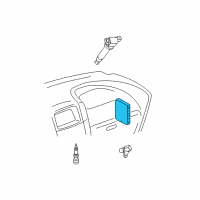 OEM Toyota Camry ECM Diagram - 89661-06B01