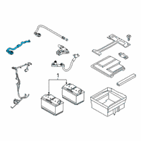 OEM 2017 Ford Transit-150 Positive Cable Diagram - CK4Z-14300-H