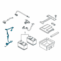 OEM 2015 Ford Transit-350 HD Negative Cable Diagram - CK4Z-14301-C