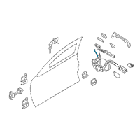 OEM Infiniti Q50 Rod-Key Lock, LH Diagram - 80515-4GA0A