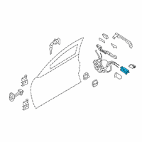 OEM 2016 Infiniti Q70L Handle Assy-Door Inside, Lh Diagram - 80671-1MA1A