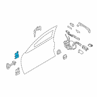 OEM Infiniti Hinge Assy-Front Door, Upper RH Diagram - 80400-4GA0A