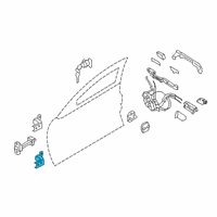 OEM Infiniti Hinge Assembly-Front Door, Upper LH Diagram - 80401-4GA0A