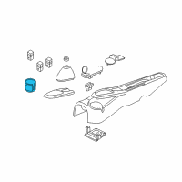 OEM Ford Focus Cup Holder Diagram - YS4Z-5413562-AAC